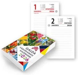 Desk throw-over calendar "Klasika"