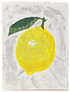 Quartz Sand Texture Painting By Number Set "Lemon" 40x30cm (paints, sand 30g, brushes)