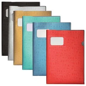Clear folder "METALLIK" L-type A4 0.25mm assorted