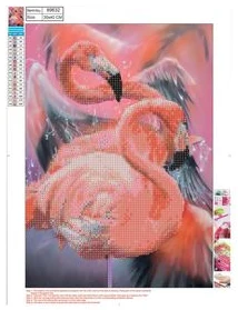 Dimanta mozaīka 5D "Flamingo" 30x40cm