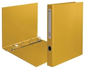 Mape ar 4 gredzeniem dzeltena A4*4.5cm FOROFIS