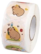 Декоративные наклейки “Capybara” d.25mm 500шт