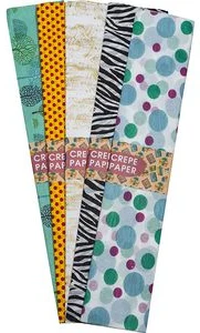 Colour crepe paper 50x200cm 5col. 17g/m2