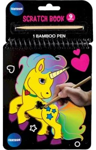 Scratch art paper "Animal in farm and in Ocean" 8gab. (16x19cm)
