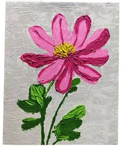 Kvarca smilšu tekstūras krāsošana pēc numuriem "Flower" 40x50cm