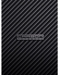 Klade rūtiņu A5 80lp. cietos vākos "Carbon Style"