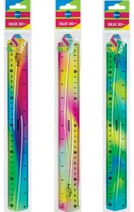 Lineāls 30cm SOFT ABS lokans