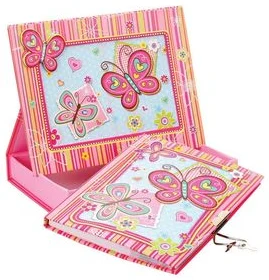 Notebook 19.8x15х4cm ruled 56sh. with lock in photo frame box