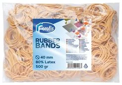 Gumijas naudai FOROFIS 500gr d.40mm (80% lateksa) dabiska krāsa