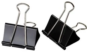 Binder clips 60mm 6pcs. black