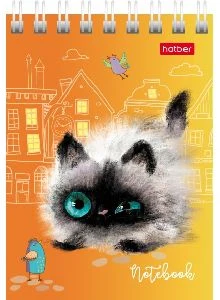 Notebook A7 squared 40sh. spiral bound "Koshariki"