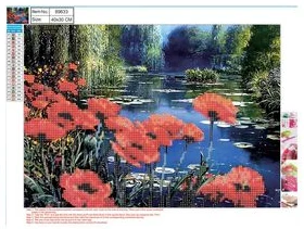 Dimanta mozaīka 5D "Poppies" 30x40cm