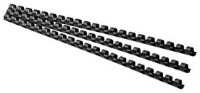 Spirāles plastmasas 10mm 65lp. FOROFIS 100gab. melnas