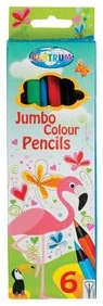 Zīmuļi 6kr. JUMBO "Girafe" garie, trsīstūrveida