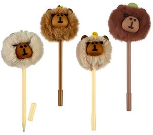 Ball pen "CAPYBARA" blue ink 0.7mm (assorted)/display box