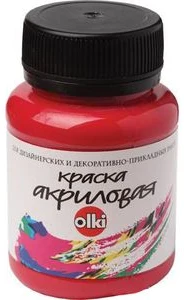 Акриловая краска OLKI 100ml малиновая