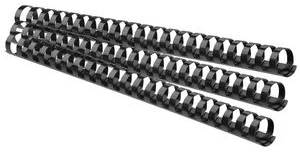 Spirāles plastmasas 20mm 175lp. FOROFIS 100gab. melnas