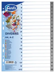 Sadalītājs A4 "A-Z" 0.13mm FOROFIS