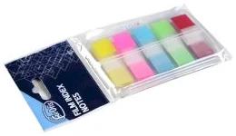 Пластиковые индексы 45*12mm 5neon цв.x25лист. FOROFIS