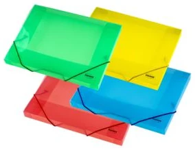 Document case A4*2.5cm 0.60mm with elastic bandsassorted