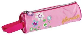 Pouch "Flower" 22x6.5cm round (polyester&nylon)