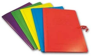 Envelope cardboard with string red
