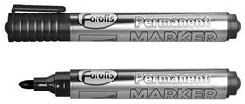 Permanent marker black bullet tip FOROFIS