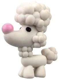 Synthetic rubber eraser "Poodle" 40x30x20mm