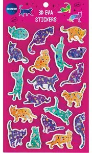 Dekoratīvas uzlīmes 3D EVA “Cats”