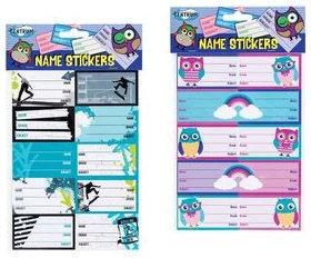 Name stickers paper 190x134mm