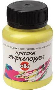 Akrila krāsa OLKI 100ml citrona