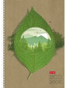 Notebook A4 squared 96sh. spiral bound "Seasons"