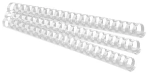 Spirāles plastmasas 20mm 175lp. FOROFIS 100gab. baltas