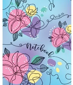 Notebook sguared 48sh. "Flower Patterns" D