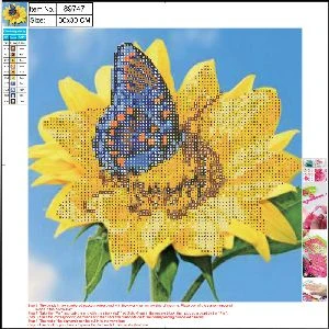 Dimanta mozaīka "Sunflower" 30x30cm