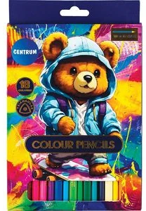 Zīmuļi 18kr. "Bear" garie, no plastikāta