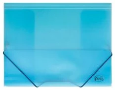 Mape ar gumijām A4*3.5cm FOROFIS 0.45mm (caurspīdīga zila)