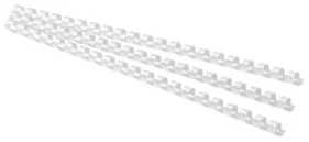 Spirāles plastmasas 10mm 65lp. FOROFIS 100gab. baltas
