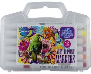 Akrilu marķieru komplekts 12 kr. 1-3mm