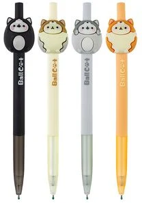 Ball pen retractable “BallCat” blue ink 0.5mm
