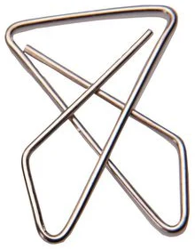 Paper clips 50pcs. "BUTTERFLY" nickeled
