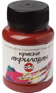 Akrila krāsa OLKI 100ml ohra sarkana