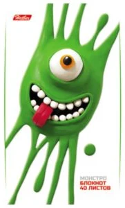 Notebook A6 squared 40sh. glued pages "Monster Land"