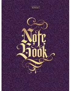 Bloknots A6 rūtiņu 80lp. cietos vākos "Gold lettering"
