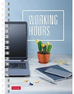 Bloknots A6 rūtiņu 140lp. ar spirāli "Time to Manage"