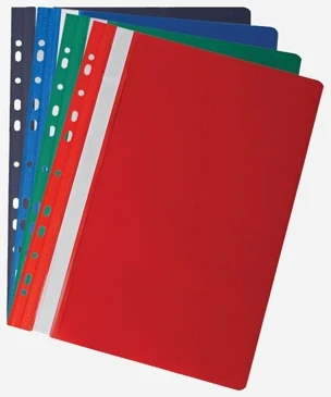 Clip file with perforation A4 assorted