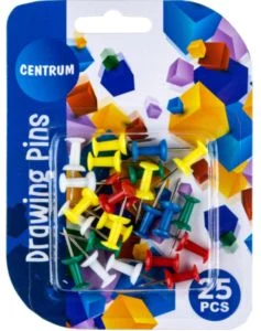 Drawing pins colored 25pcs.