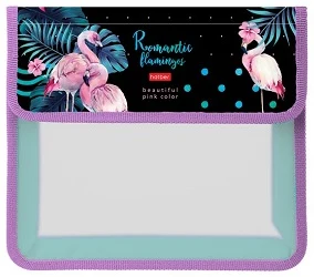 Mape ar lipīgo pogu "Romantic flamingos" A5 ar 1 nodaļu