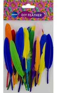 Spalvas putnu Goose 8-15cm 30gab.