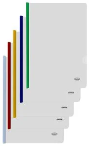 Mape ar klipsi "Centrum" A4 0.14mm assorti